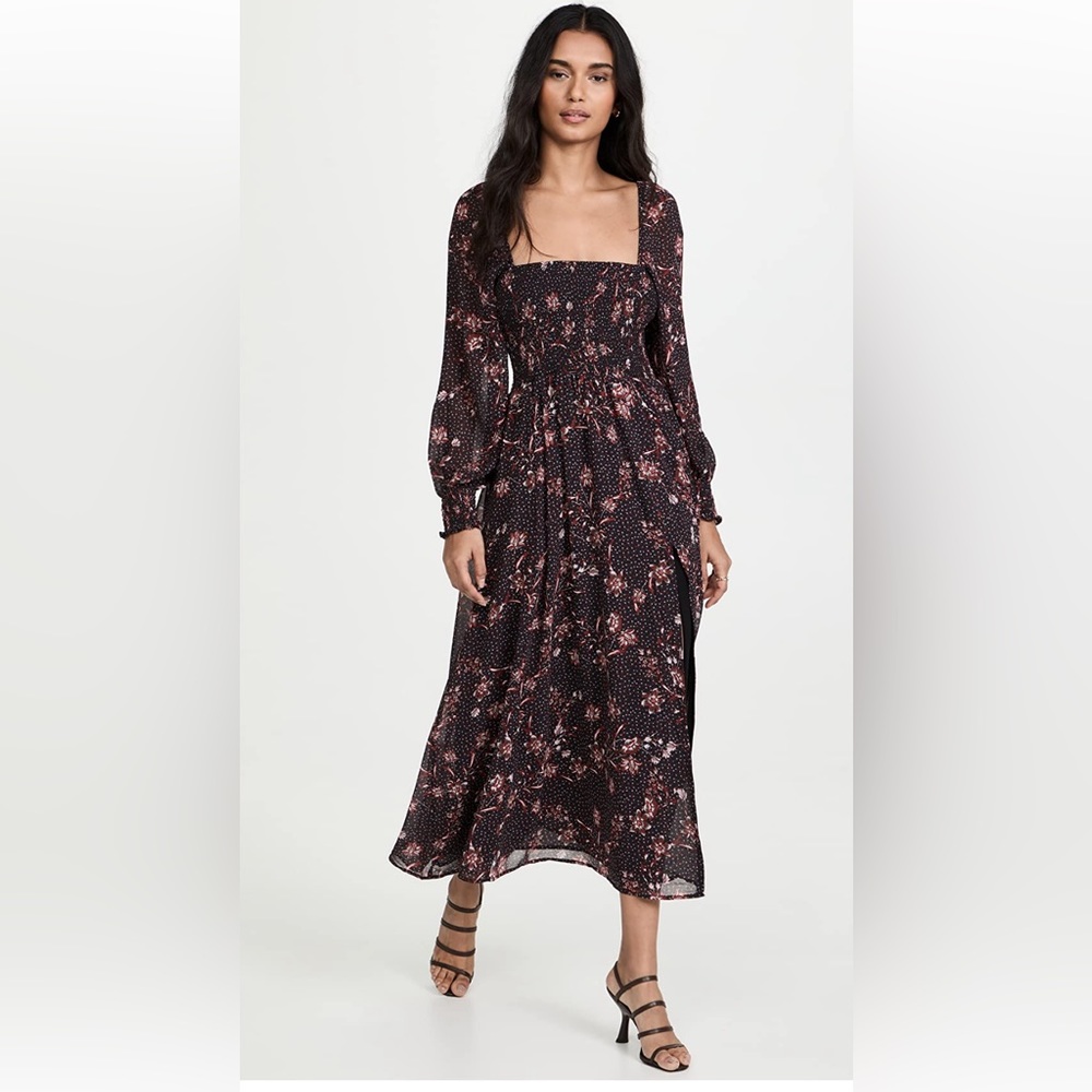 opt Classic Smocked Maxi Dress NWT